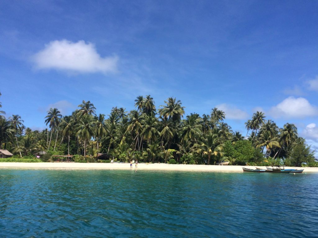 Remote Tailana Island in Banyak Islands