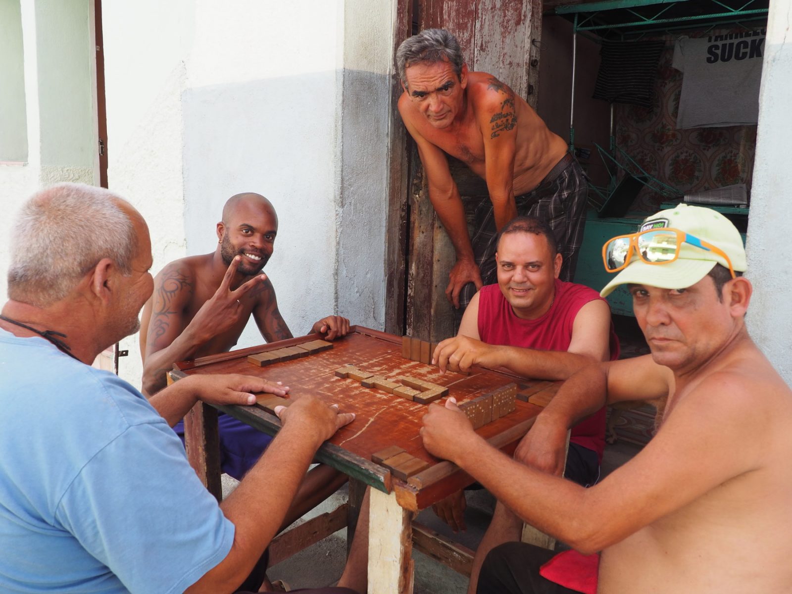 Cubans playing domino in Havana