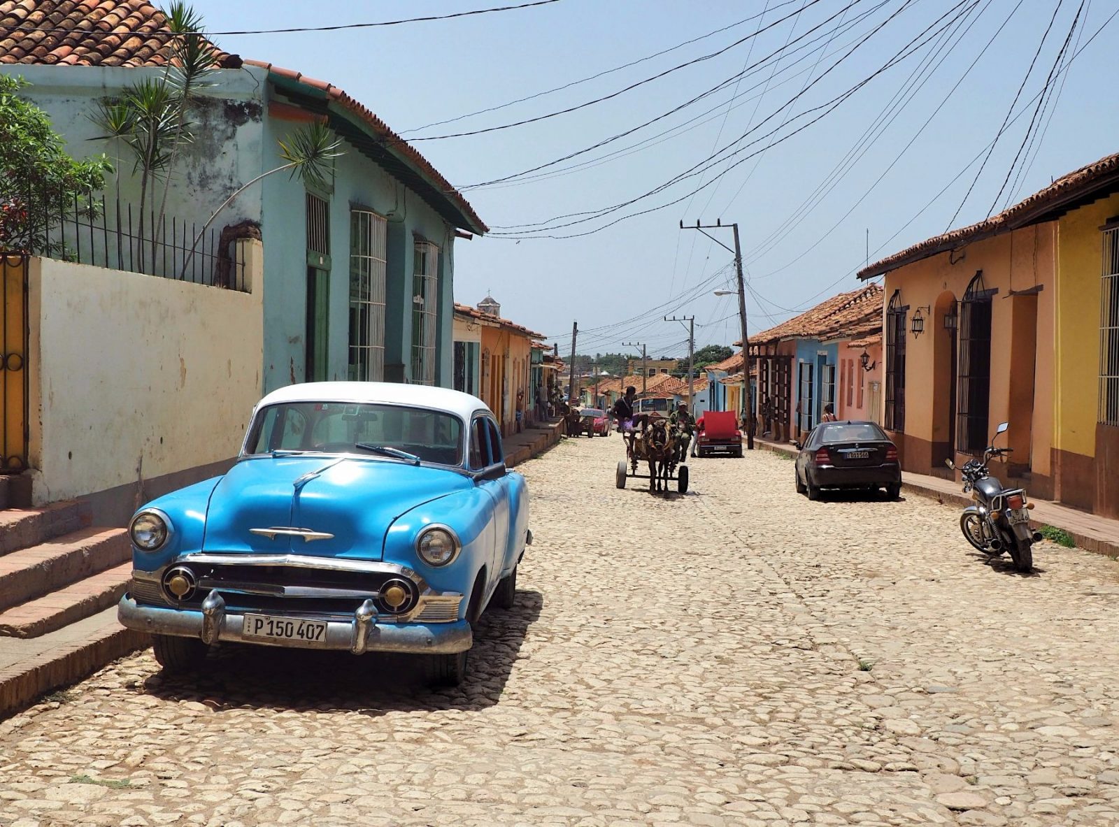 cobblestone streets in the city of Trinidad