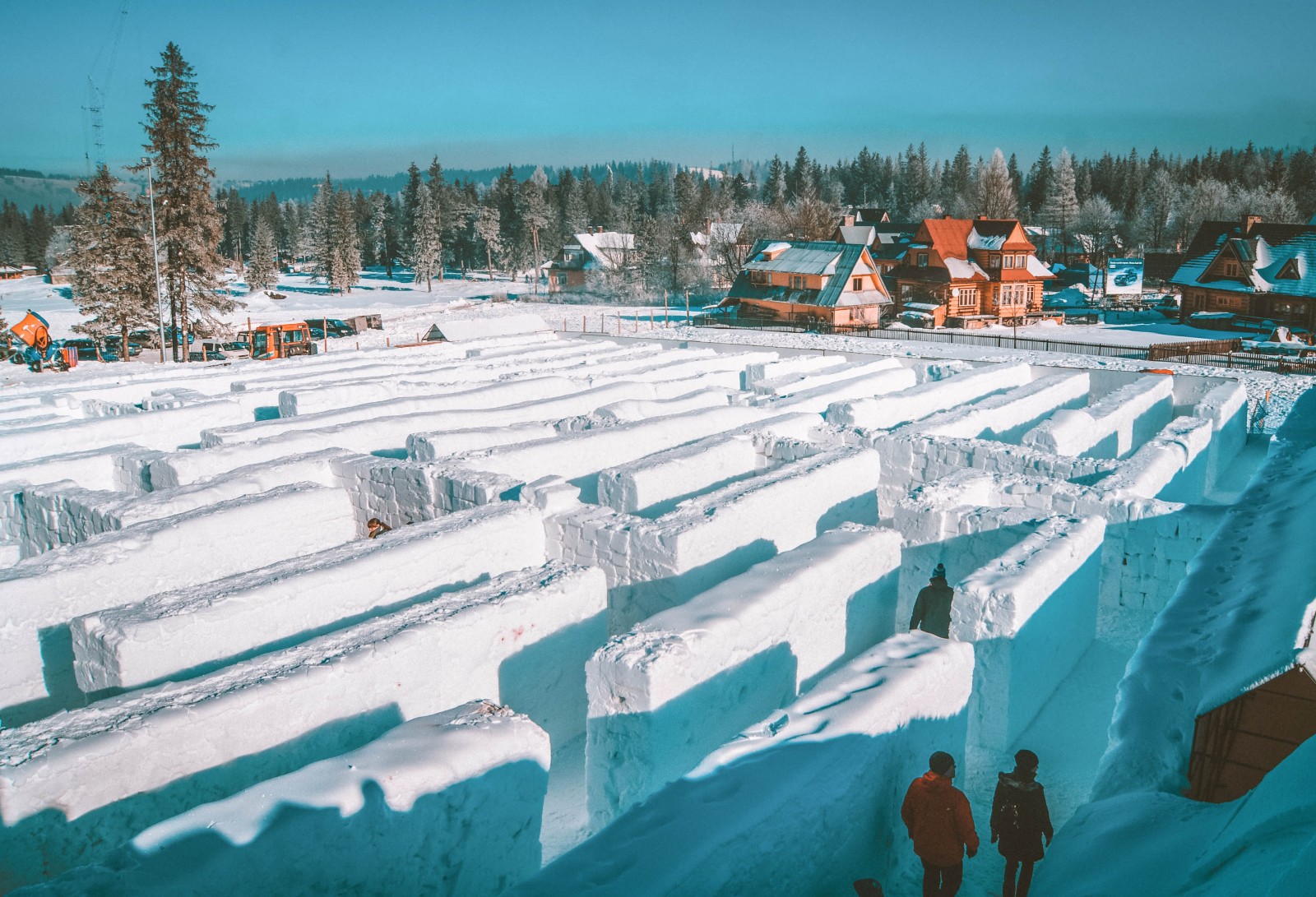 world's biggest ice maze in Zakopane