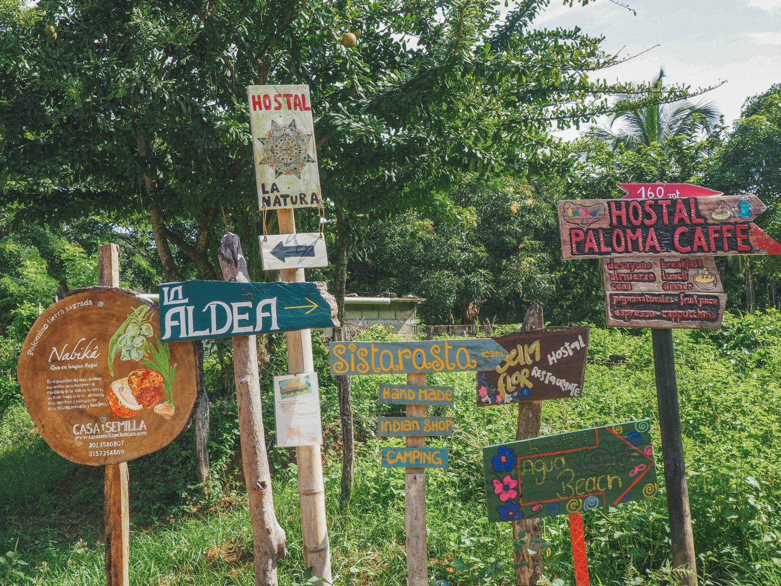 colorful signs in Palomino