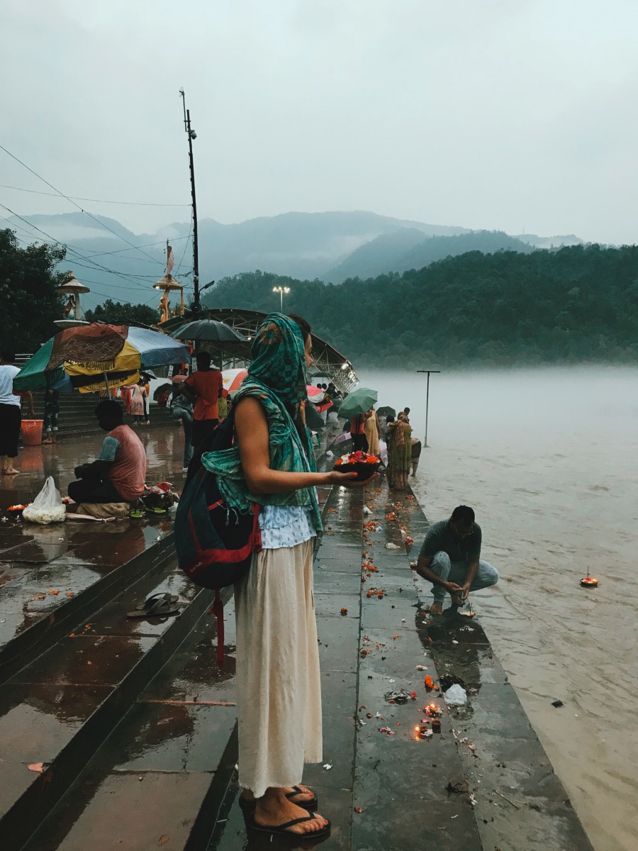 Holy Ganges at Triveni Ghat