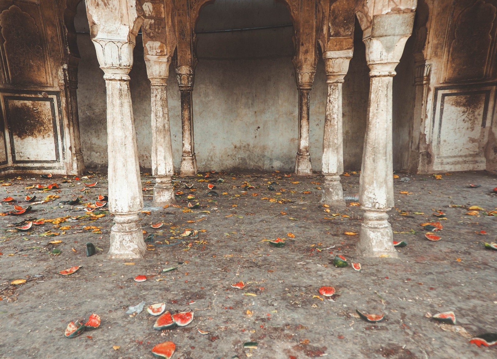 leftovers in the temple in Jaipur