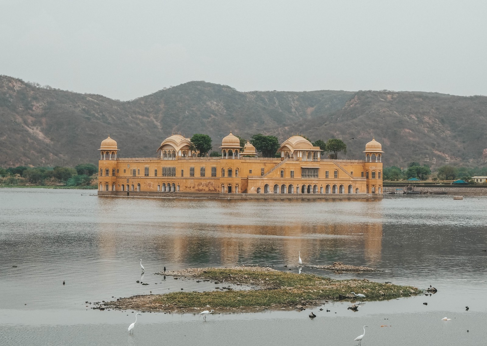 A floating temple Jal Mahal
