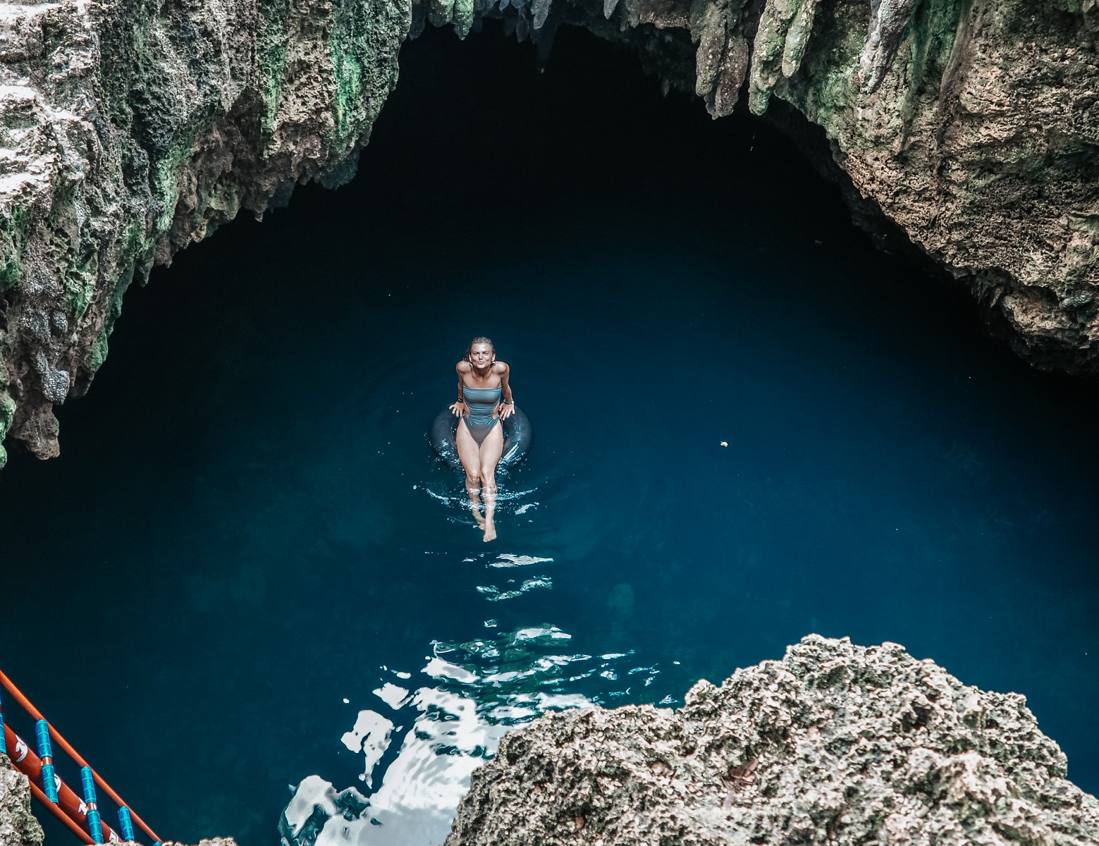 natural cave pools in Anda