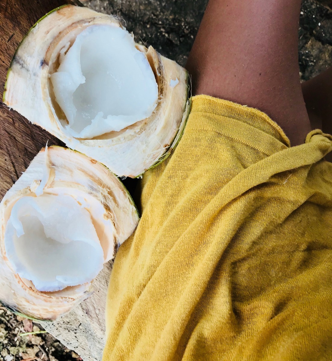 Fresh coconut in the Philippines