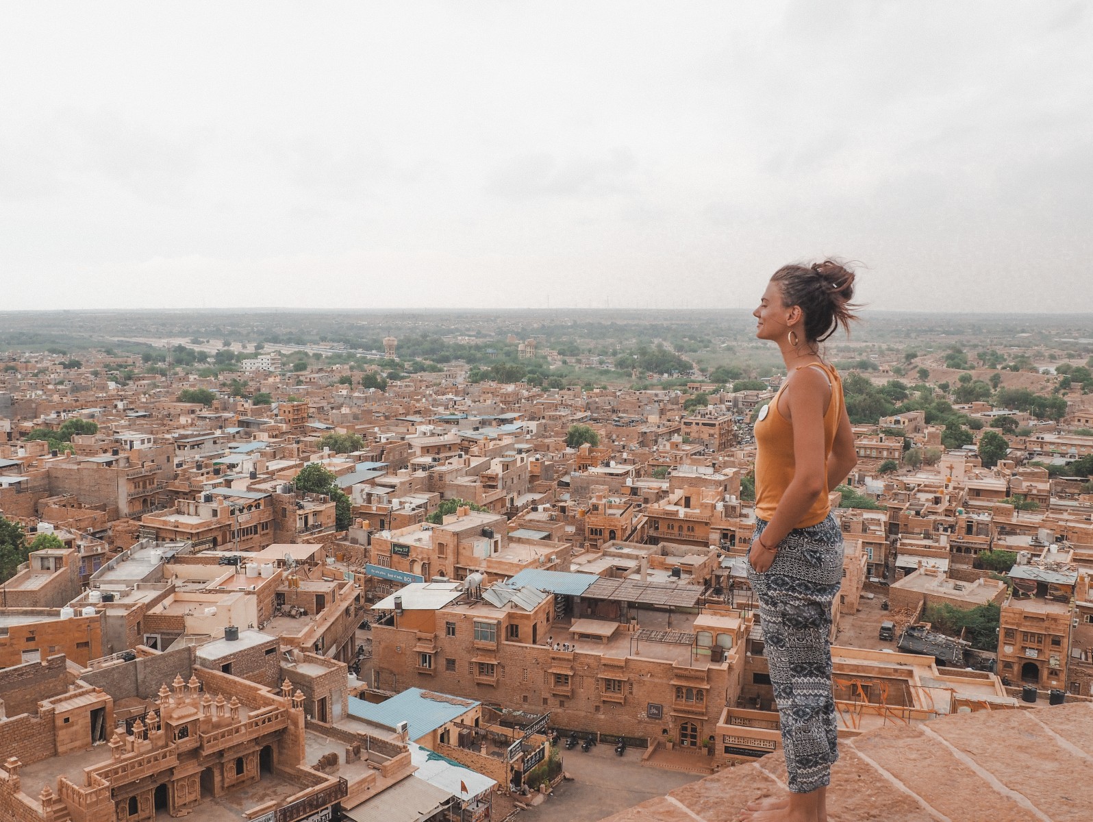 View over the city from Jaisalmer fort 