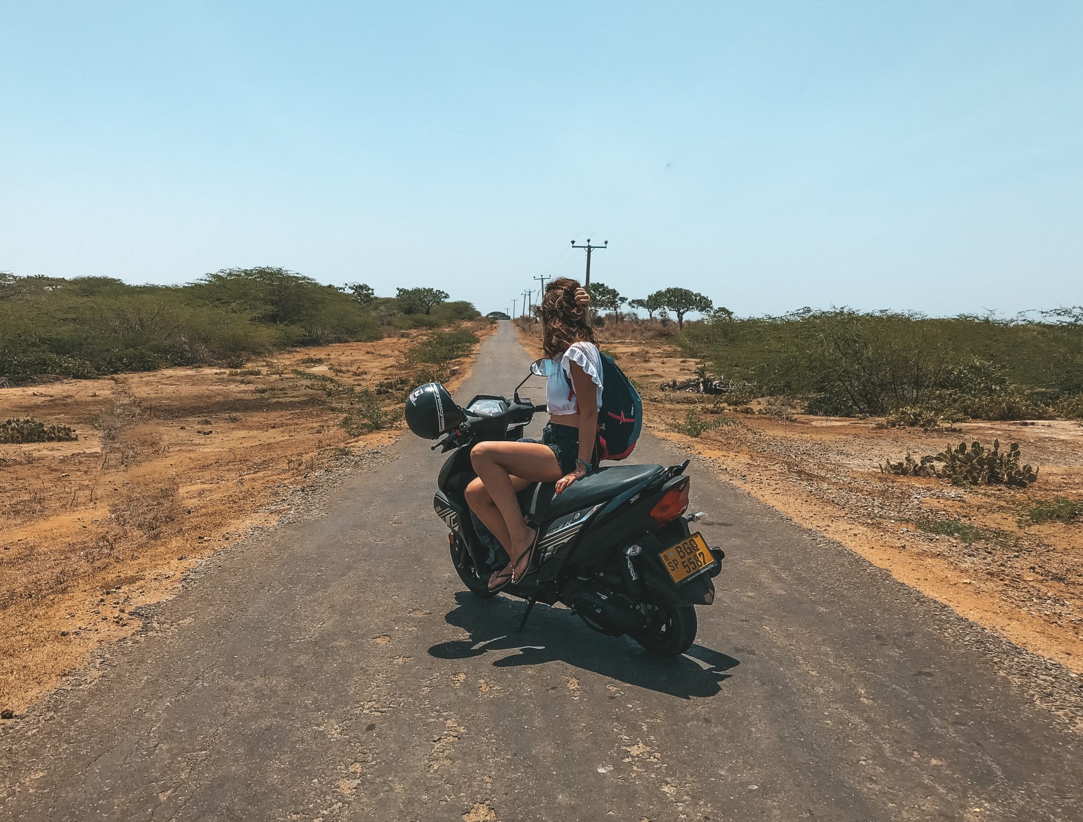 traveling by scooter in Sri Lanka