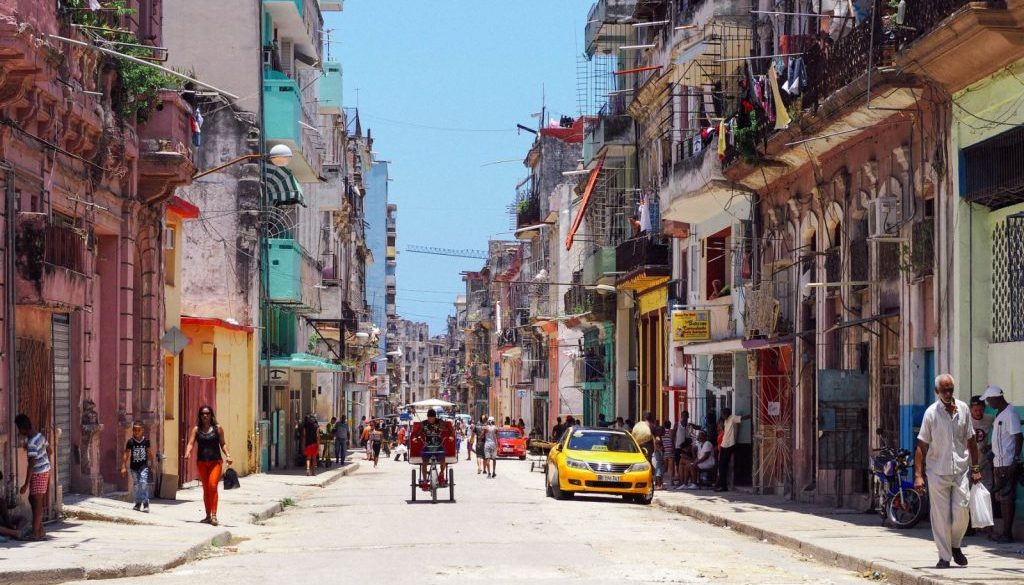 colorful streets in Havana