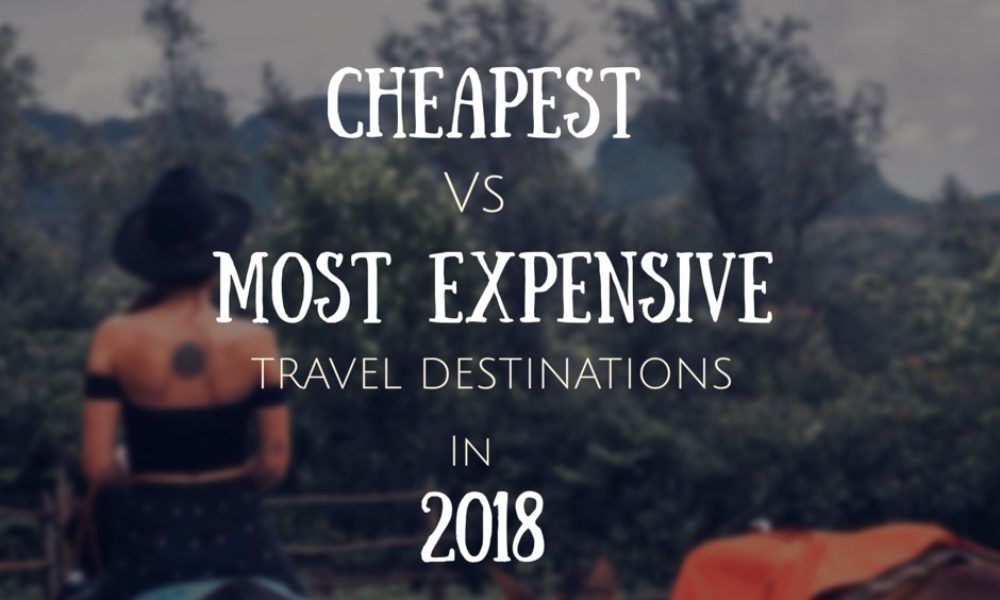 the cheapest and the most expensive destinations