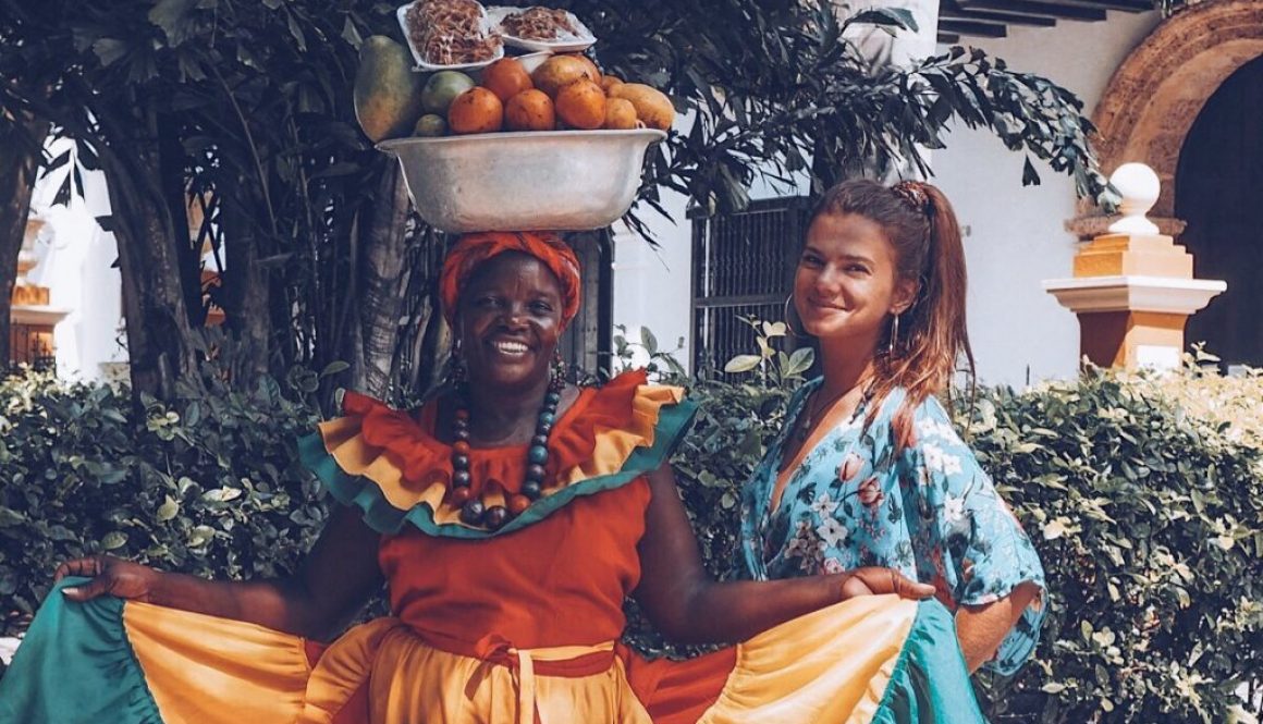 fruit lady in Cartagena